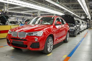 BMW Manufacturing's X4 in assembly on 4/25/14. File: 042514GR34